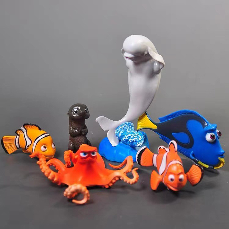 Aquarium Fish Dolphin - Niedliche 6-teilige Puppenstatue, Welt der Fische,