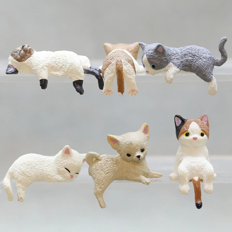 Aquarium Fish Real - 1Pc Nette Cartoon Katze PVC Hause