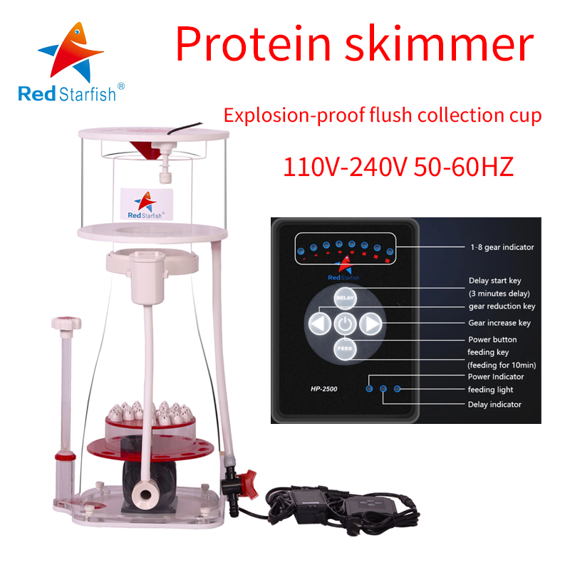 Protein Skimmer Reef - 110–240 V roter Seestern-Aquarium, interne Protein-Skimmer-Sumpfpumpe,