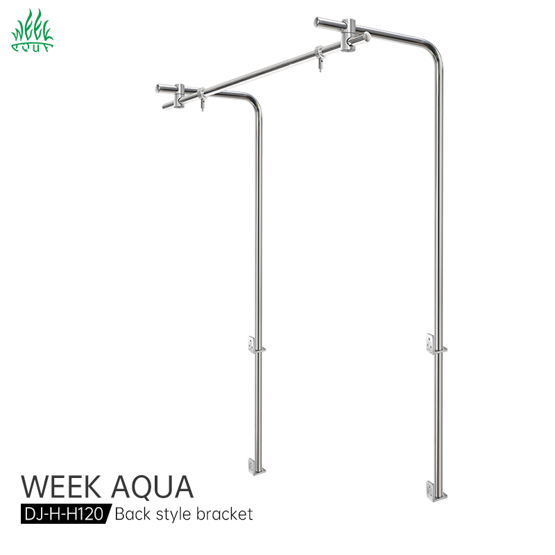 Aquarium Fish Light - WEEKAQUA DJ-H-H120 Professioneller Edelstahl-Aquariumlampenhalter 4ft Aquariumbecken