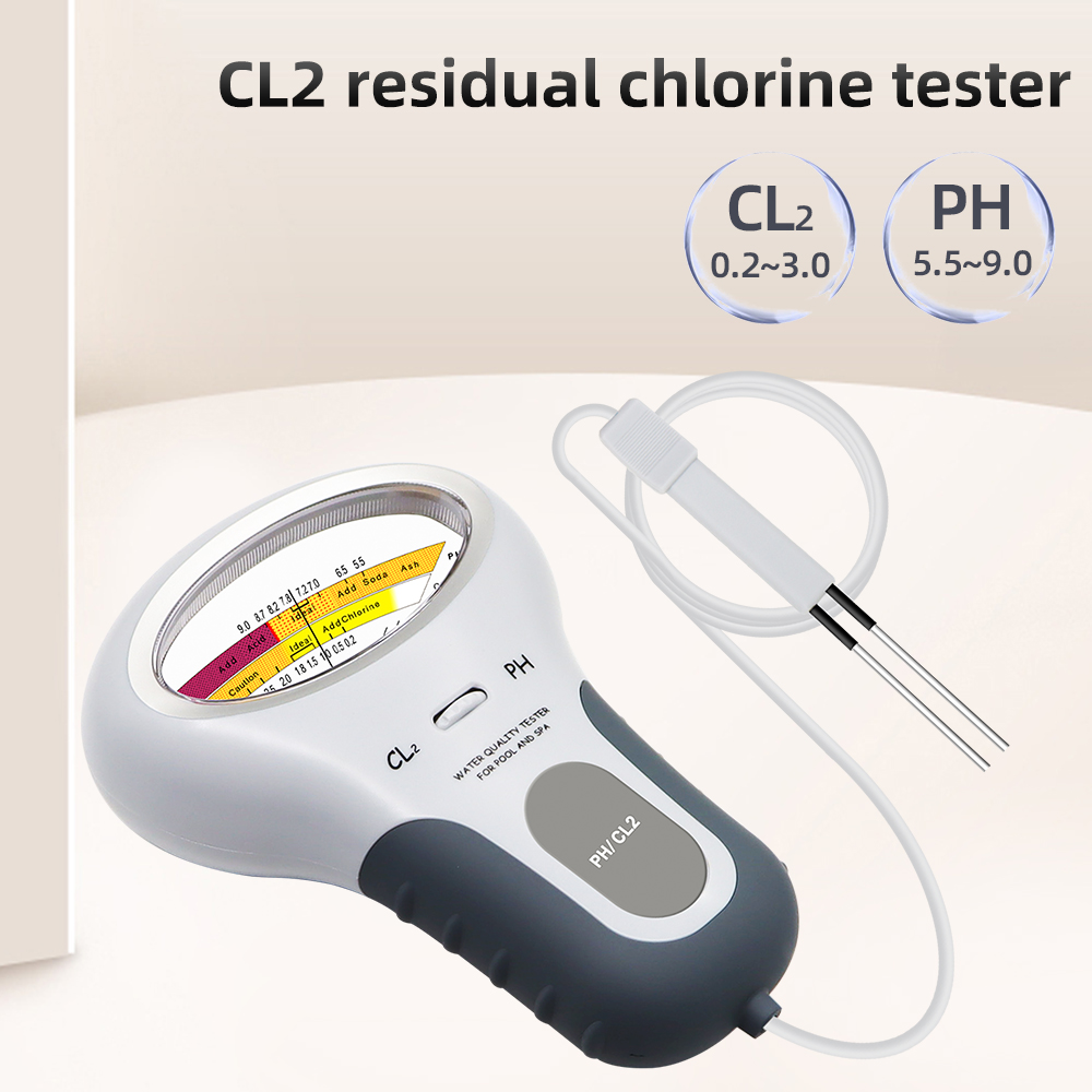 Aquarium Test Kit - 2-in-1-Chlordetektor PH & CL2-Messgerät Schwimmbad Spa