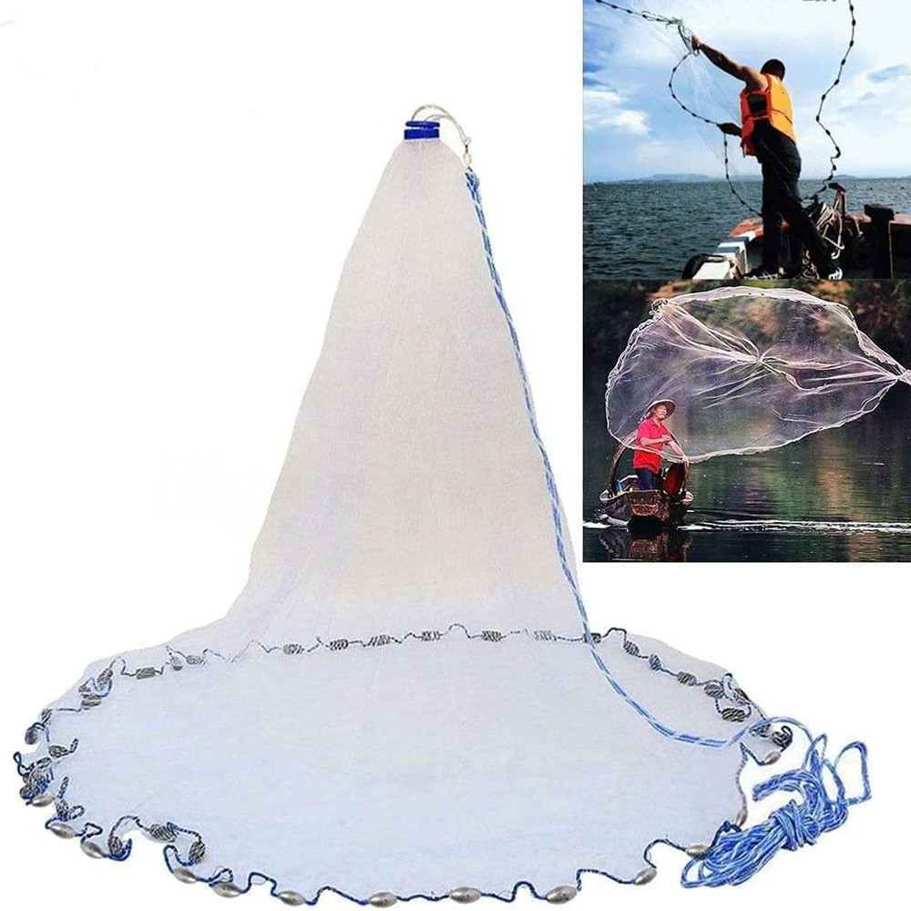 Aquarium Fish Trap - Amerikanisches Salzwasser-Angelnetz für Köderfalle, Fische, 3/4/5/6/7/8/9/10