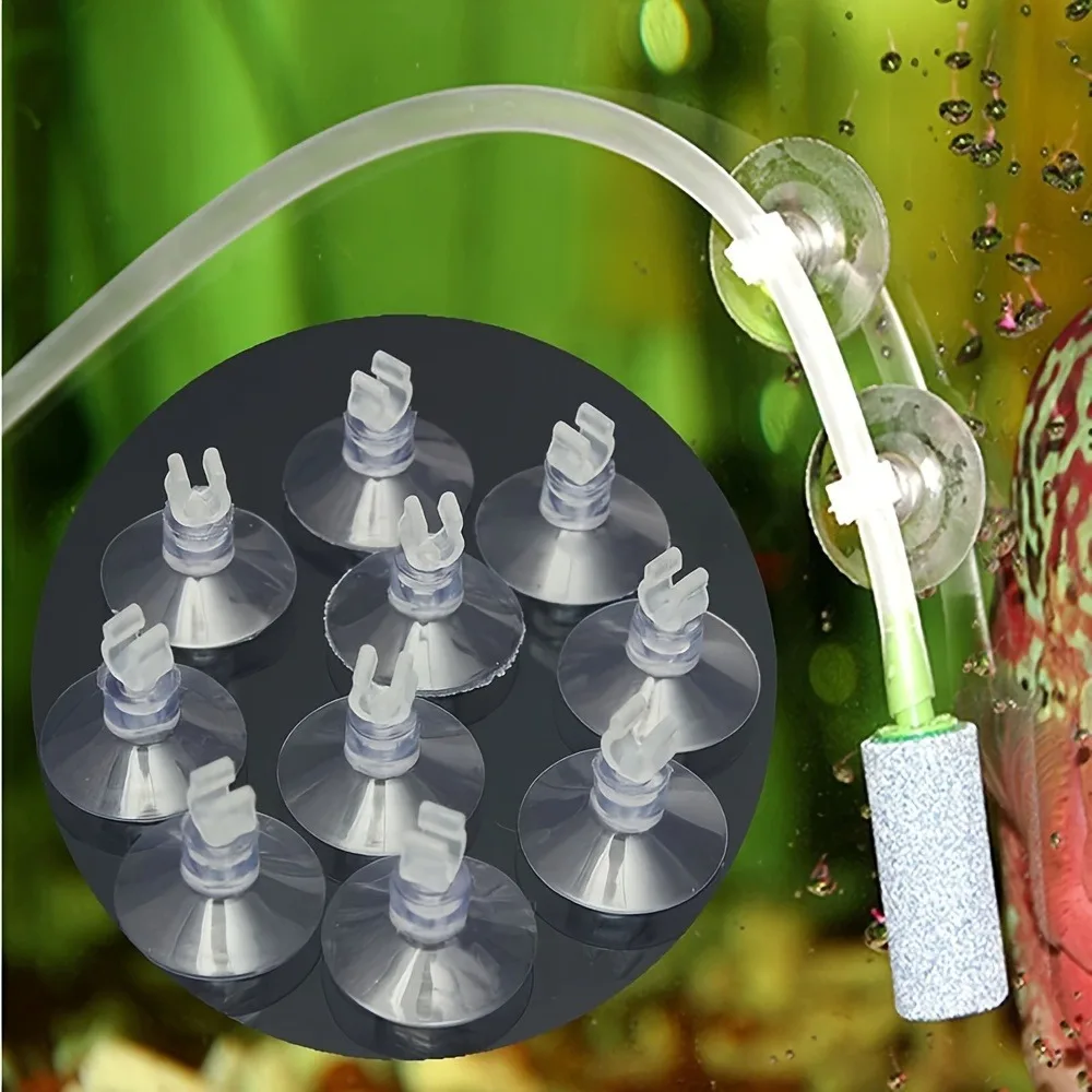 Aquarium Fish Youtube - 10 Stück Gummi-Aquarium-Saugnäpfe Halterungen für Luftschläuche