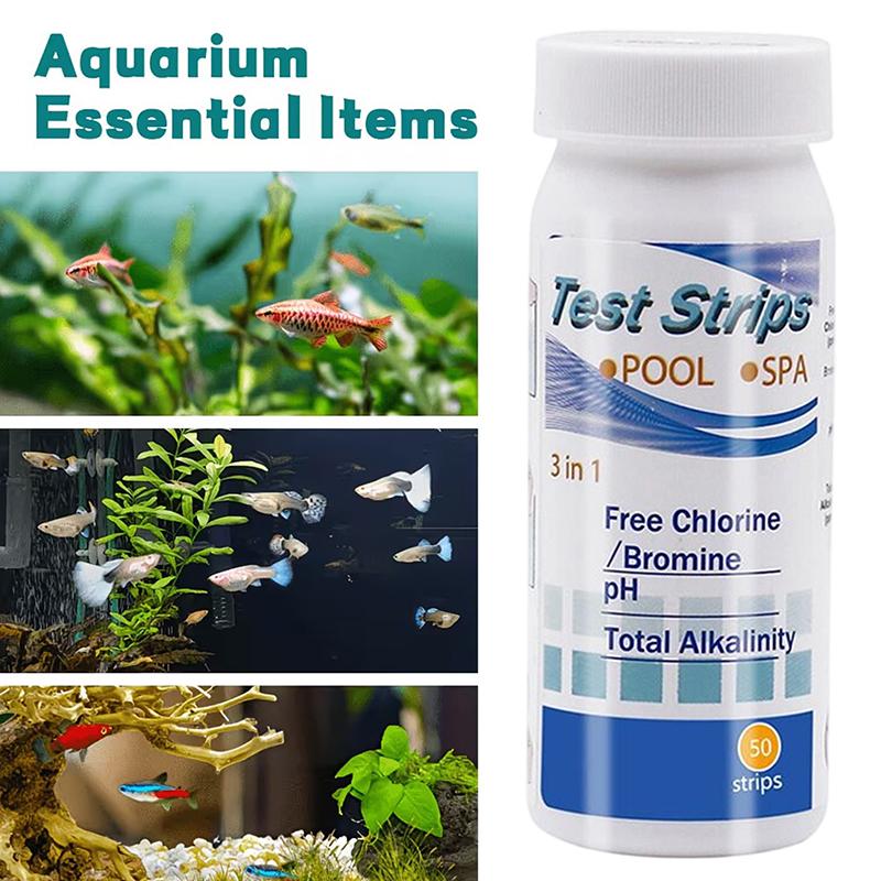 Aquarium Test Kit - Aquarium-Wasserteststreifen, Testkit zur Qualitätsprüfung von Aquarienwasser,
