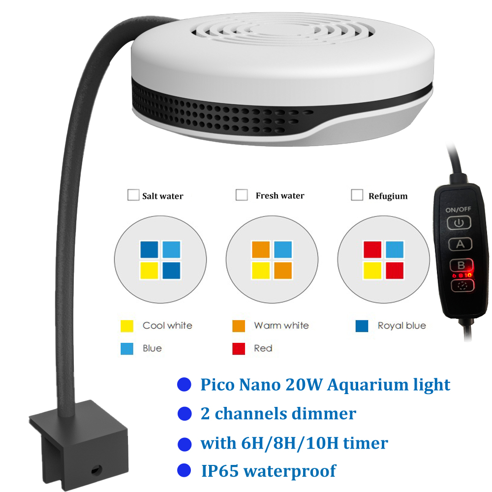 Refugium Light Nano - Clip-on 20W LED-Aquariumleuchte Spectra Nano SP20