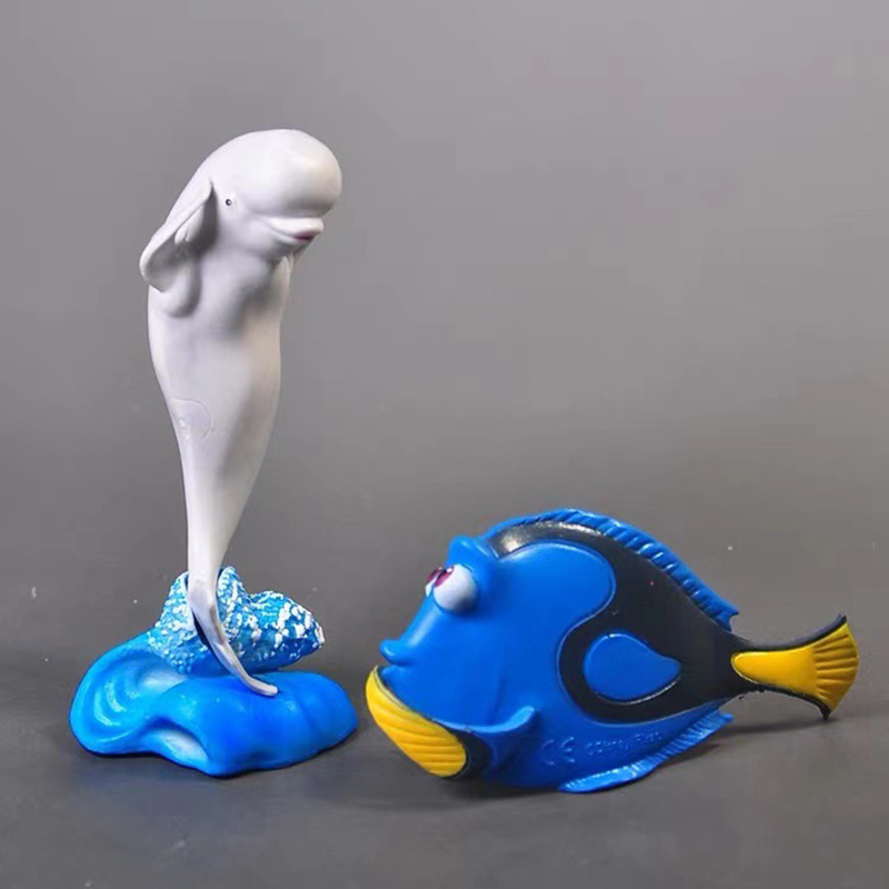 Niedliche 6-teilige Puppenstat – Aquarium Fish Dolphin Bewertung und Preis