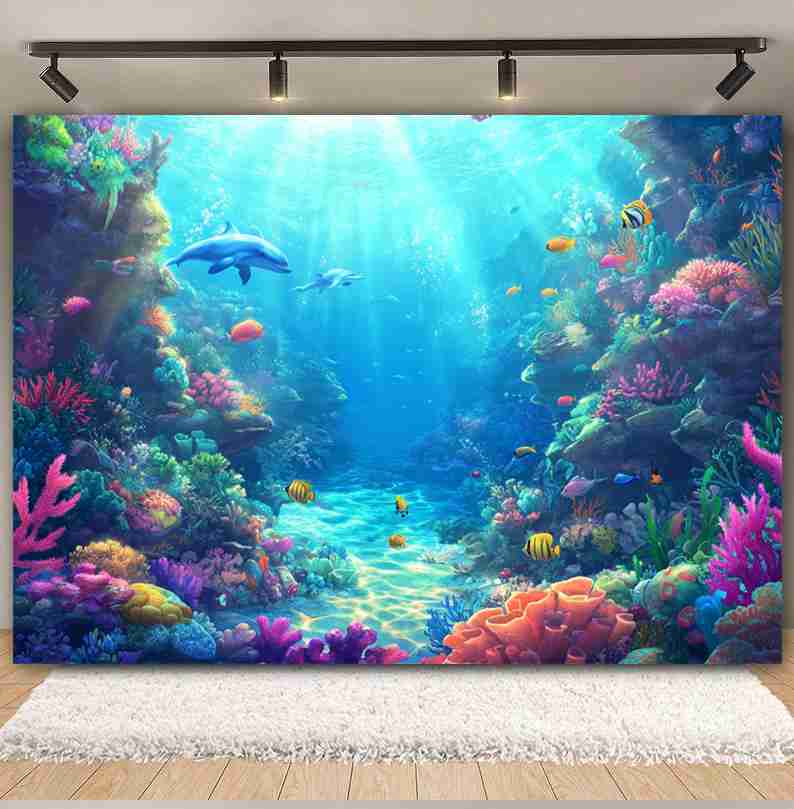 Unterwasserwelt Hintergrund fü – Aquarium Fish Dolphin Bewertung und Preis