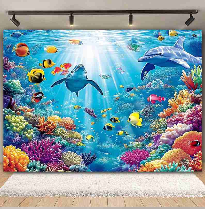 Unterwasserwelt Hintergrund fü – Aquarium Fish Dolphin Bewertung und Preis
