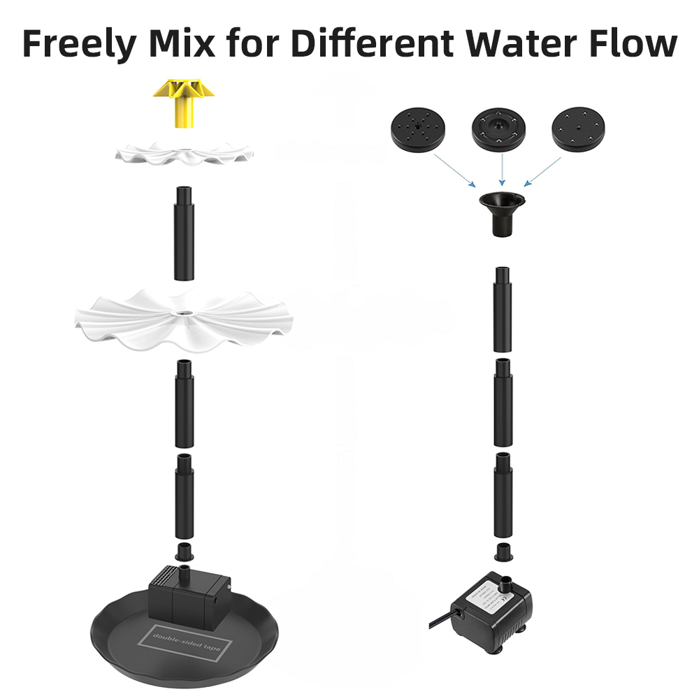 Solar brunnen pumpe für Vogel  – Aquarium Fish Light Bewertung und Preis