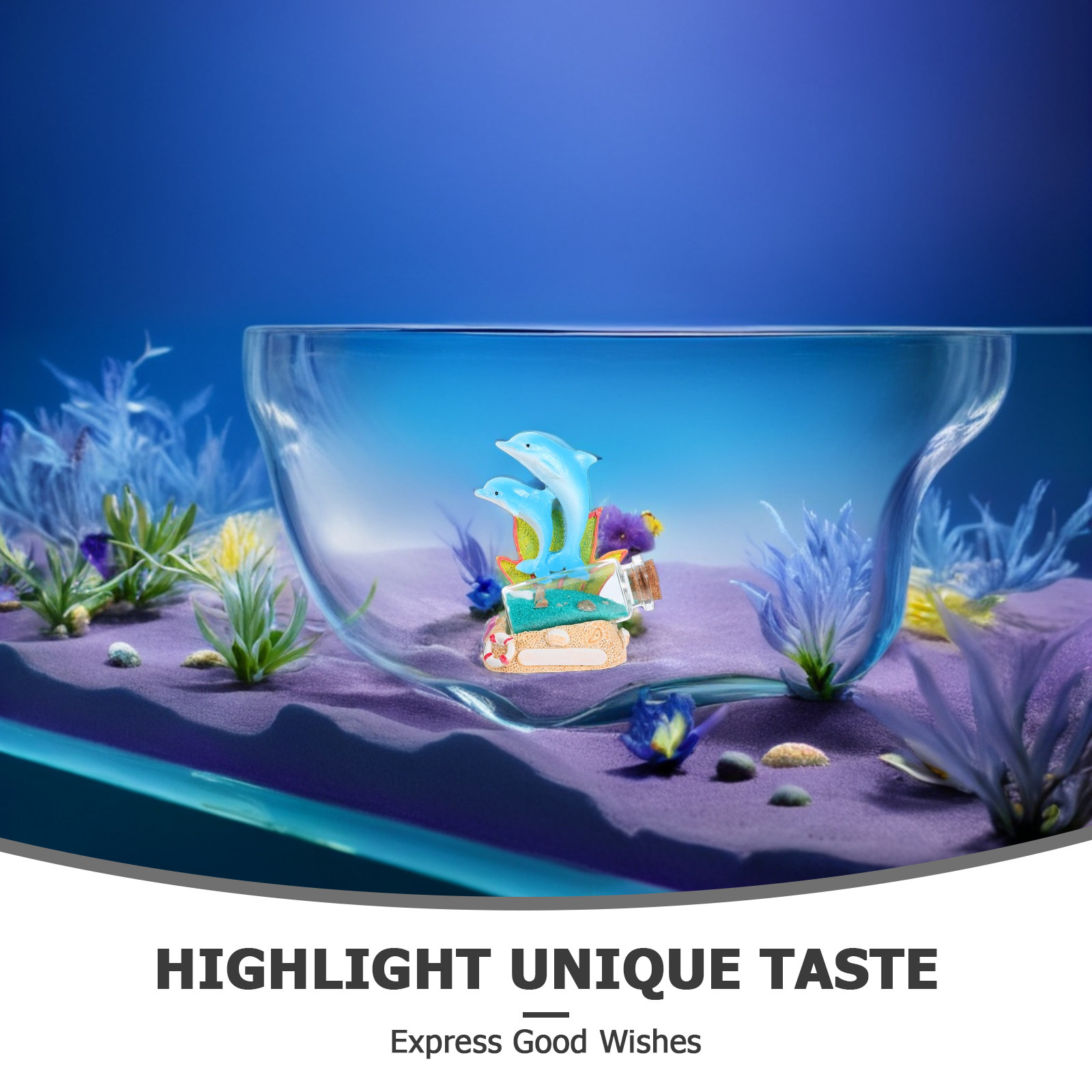 Delfin-Skulptur Treibflasche H – Aquarium Fish Dolphin Bewertung und Preis