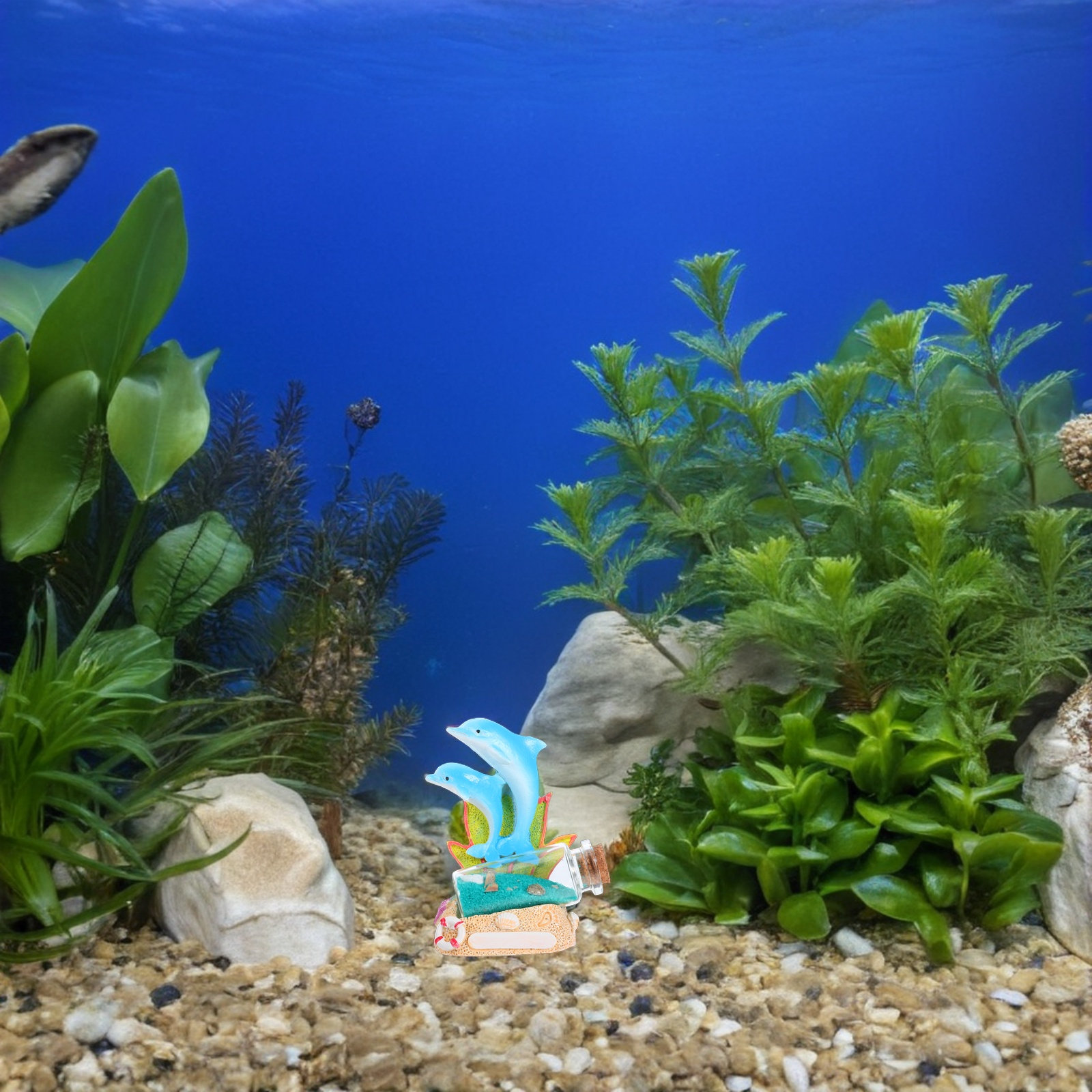 Delfin-Skulptur Treibflasche H – Aquarium Fish Dolphin Bewertung und Preis