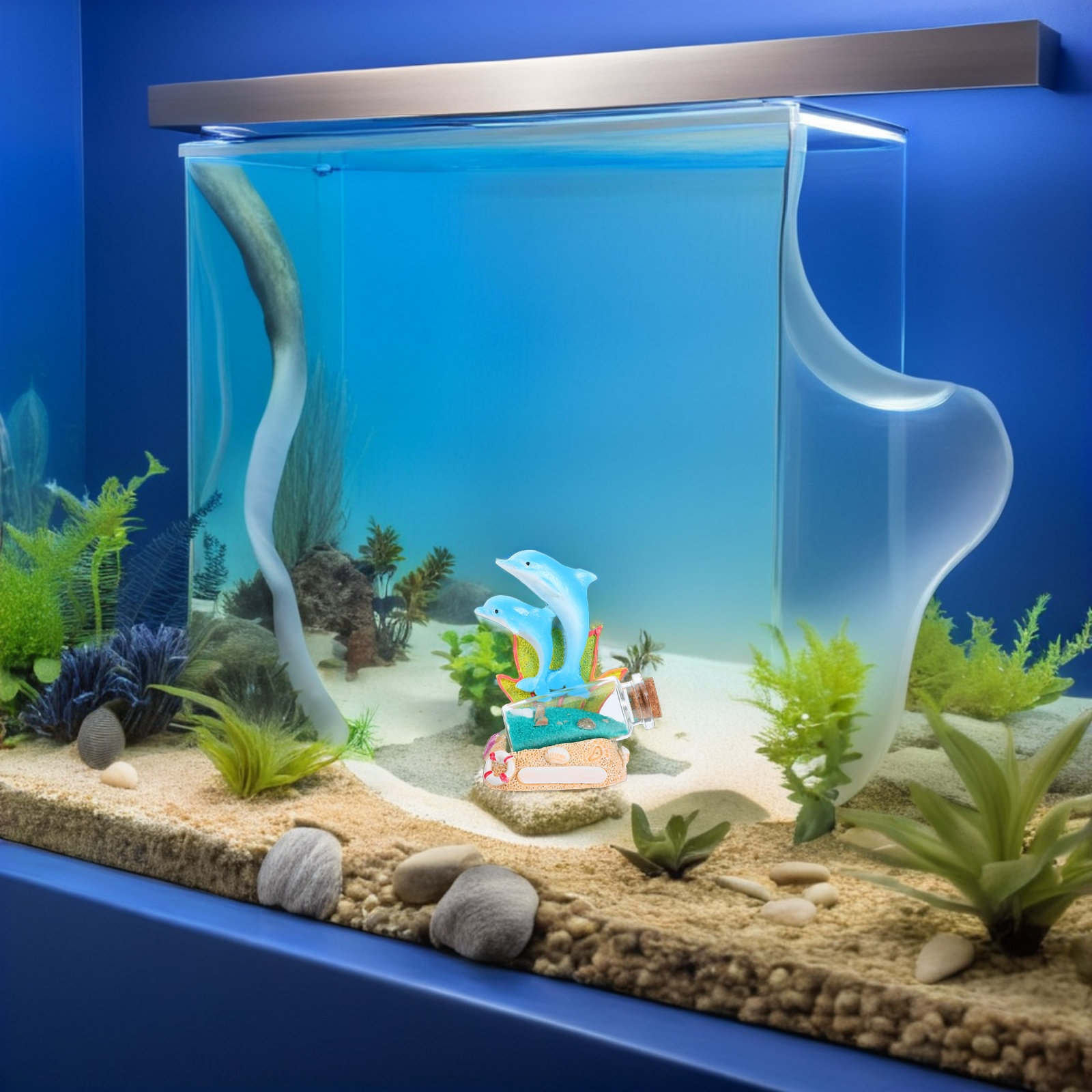 Delfin-Harz-Skulptur, Treibfla – Aquarium Fish Dolphin Bewertung und Preis