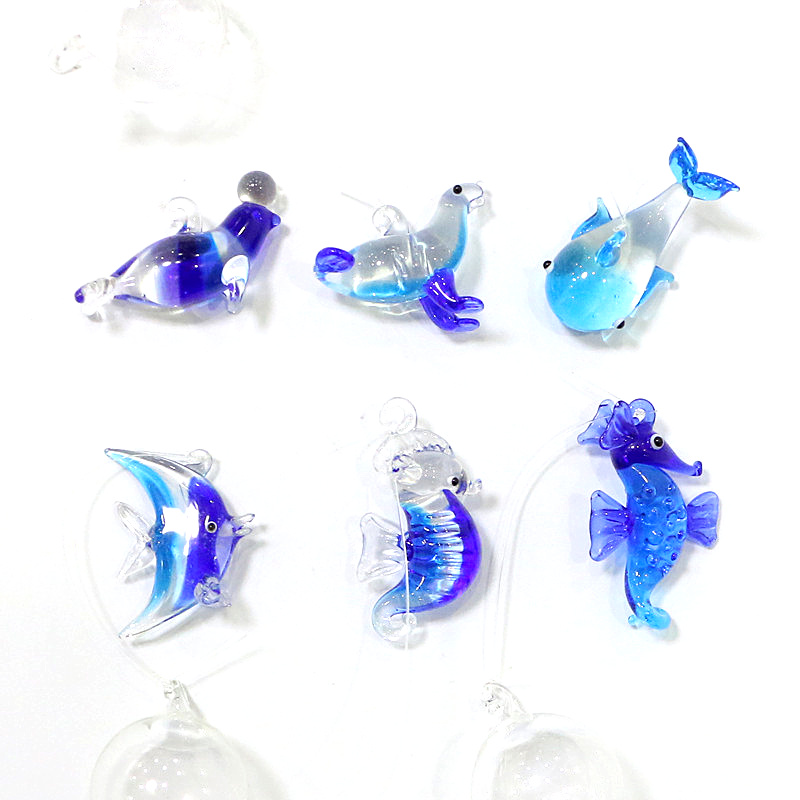 Schwimmende Glas-Meerestier-An – Aquarium Fish Dolphin Bewertung und Preis